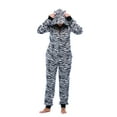 thumbnail image 1 of Just Love Adult Bodysuit with Animal Prints / Pajamas (White Tiger, Medium), 1 of 6