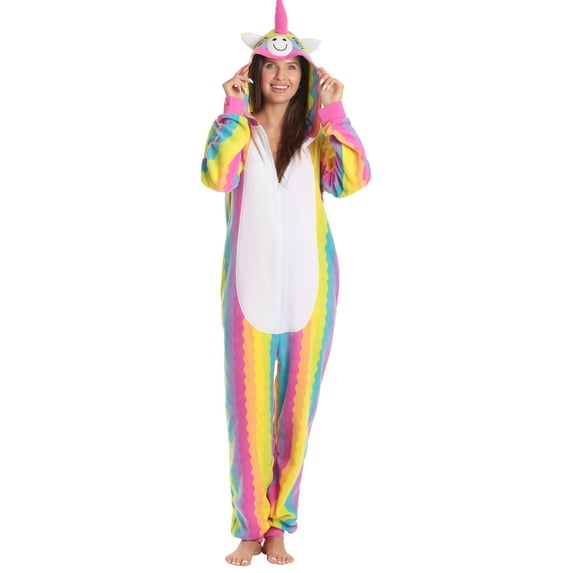 Just Love Adult Onesie Pajamas 6934-L (X-Large, Unicorn Rainbow Womens)
