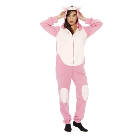 Just Love Adult Onesie / Pajamas (Pink Pug New, Small)