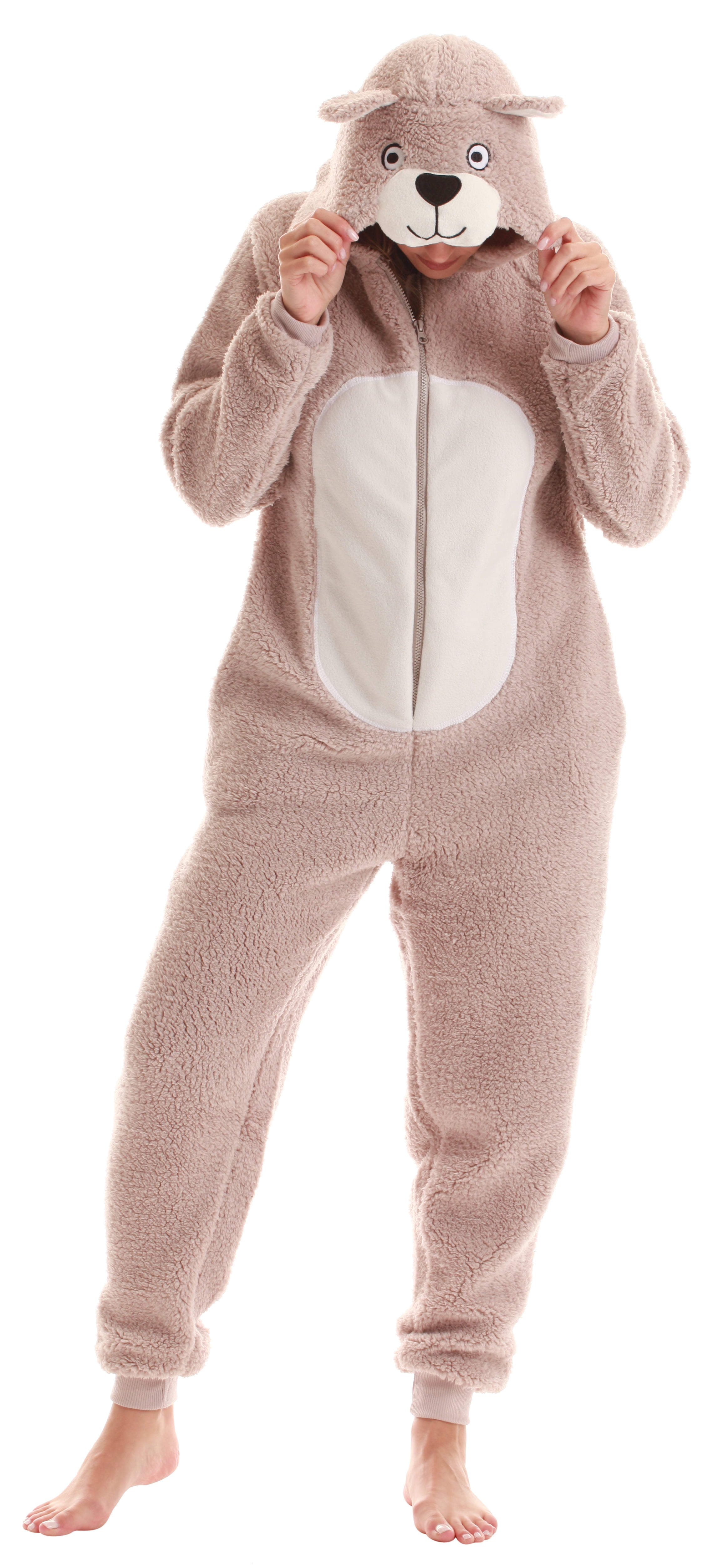  The Big Softy - Adult Onesie Pajamas for Women, Teddy