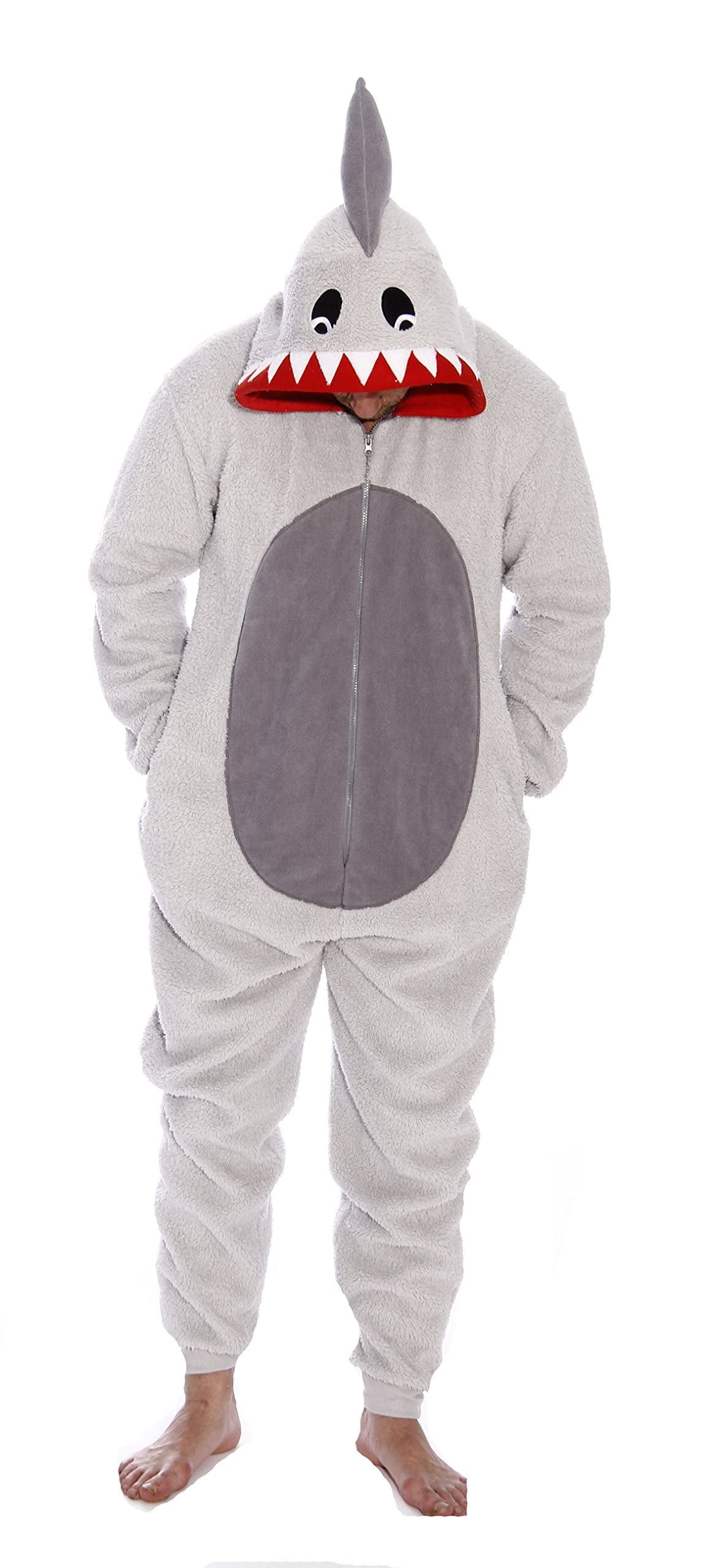 Just Love Adult Onesie Unisex Pajamas Shark Large Walmart