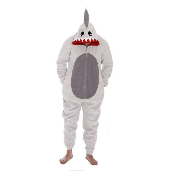 Just Love Adult Onesie / Unisex Pajamas (Shark, Medium)