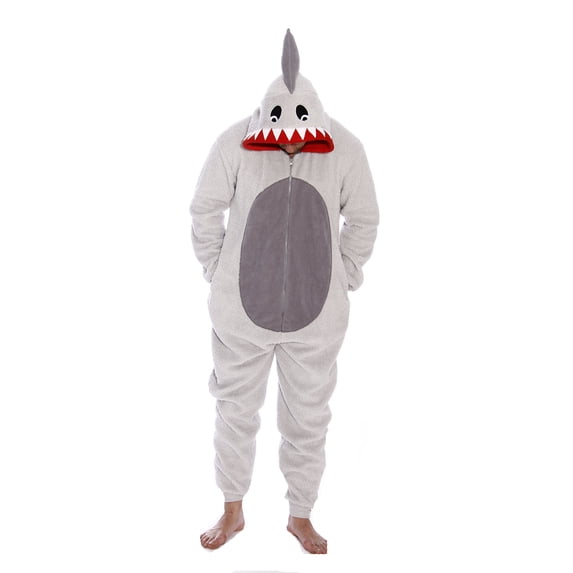 Just Love Adult Bodysuit / Unisex Pajamas (Shark, Small)