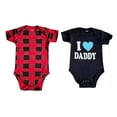 thumbnail image 1 of Just Love Boys Bodysuits (Pack of 2) 1901 (Boys 18 Months, Daddy and Buffalo Plaid), 1 of 1