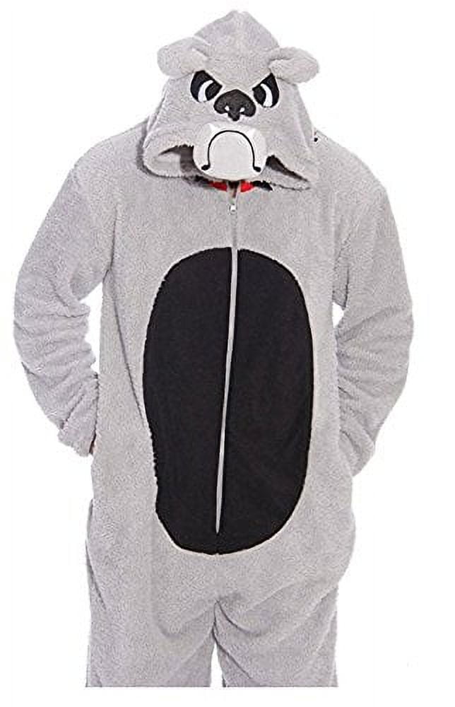 Just Love Bulldog Adult Onesie (Bull Dog, Small)