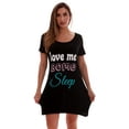 thumbnail image 1 of Just Love Comfortable Sleep Dress Shirt for Women - Ideal for Sleeping and Lounging in Dorms (Black - Love Me Some Sleep, 1X Plus), 1 of 3