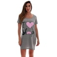 thumbnail image 1 of Just Love Comfortable Sleep Dress Shirt for Women - Ideal for Sleeping and Lounging in Dorms (Grey - I Love Sleep Mask, 2X), 1 of 3