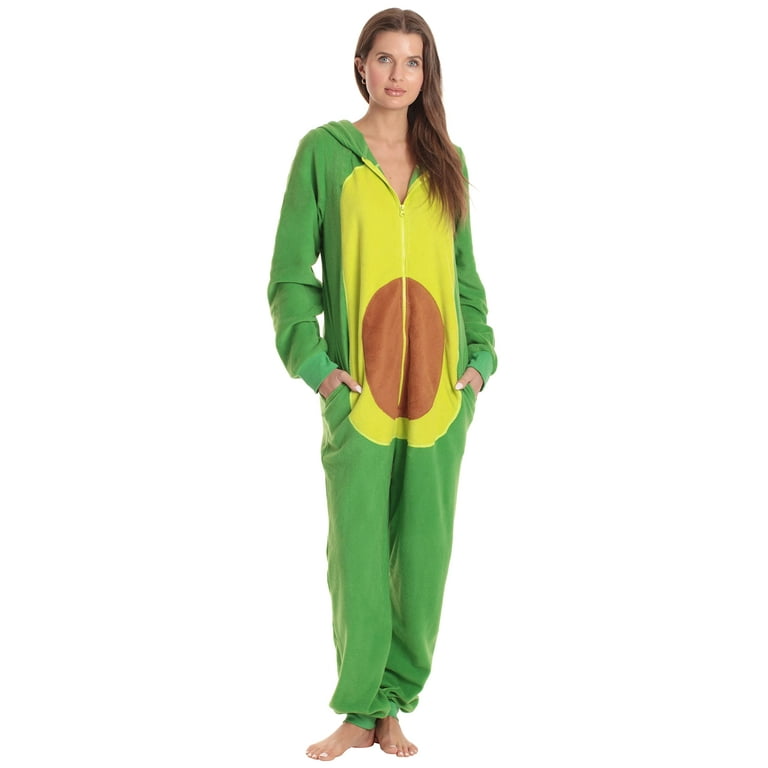 Just Love Comfortable and Cute Adult Animal Onesie Pajamas - Perfect for  Lounging and Sleepwear (Avocado, XX-Large)