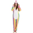 thumbnail image 1 of Just Love Comfortable and Cute Adult Animal Onesie Pajamas - Perfect for Lounging and Sleepwear (Unicorn Rainbow Womens, XX-Large), 1 of 5