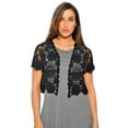 thumbnail image 1 of Just Love Bolero Shrug Floral Crochet Women Cardigan, 1 of 2
