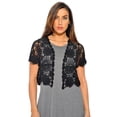 thumbnail image 1 of Just Love Bolero Shrug Floral Crochet Women Cardigan, 1 of 2