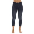 thumbnail image 1 of Just Love Denim Wash Capri Jeggings for Women 6855-BLK-3X (Dark Denim Capri, Medium), 1 of 3