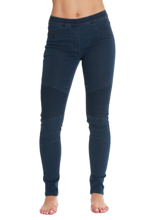 Denim Wash Jeggings for Women 6776-MDDEN-XS (Medium Denim, Small)