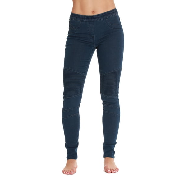 Just Love Denim Wash Jeggings for Women 6776-MDDEN-XS (Medium Denim, X-Small)