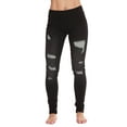 thumbnail image 1 of Just Love Denim Wash Ripped Jeggings for Women (Black Ripped Denim, Small), 1 of 2