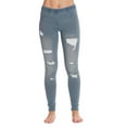 thumbnail image 1 of Just Love Denim Wash Ripped Jeggings for Women (Light Ripped Denim, Small), 1 of 2