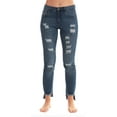 thumbnail image 1 of Just Love Denim Wash Ripped Jeggings for Women, 1 of 2