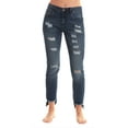 thumbnail image 1 of Just Love Denim Wash Ripped Jeggings for Women, 1 of 3