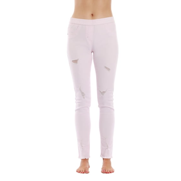Just Love Denim Wash Ripped Jeggings for Women