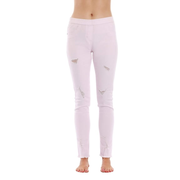 Just Love Denim Wash Ripped Jeggings for Women