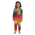 thumbnail image 1 of Just Love Family Thermal Set  Trendy Tie Dye Coordinated Sleepwear for Everyone (Tie Dye Bold Bright - Kids, Kids 14-16), 1 of 4