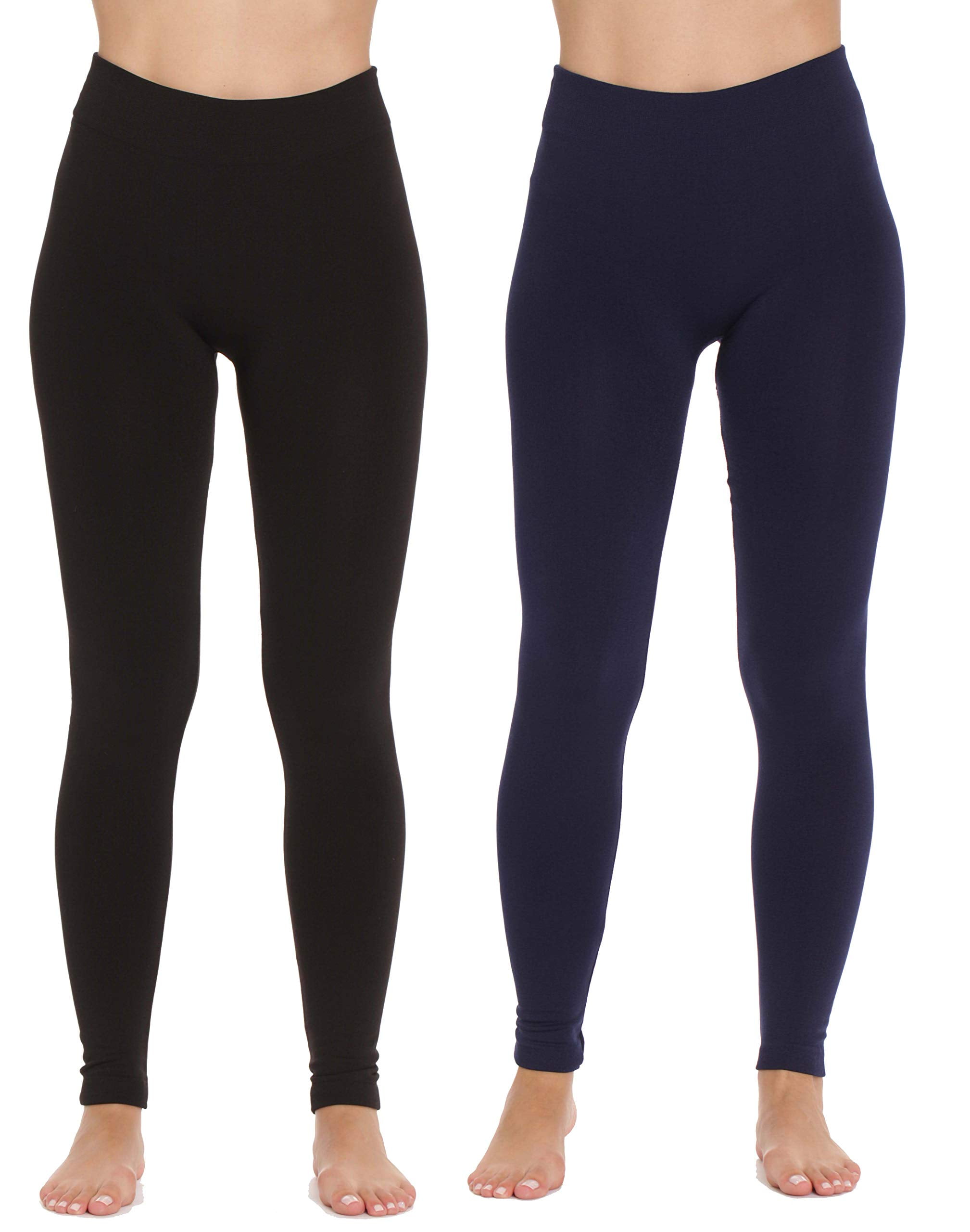 Just Love Fleece Lined Seamless Leggings for Women High Waist (Pack of ...