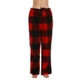 thumbnail image 1 of Just Love Fleece Pajama Pants for Women Sleepwear PJs (Big Plaid - Red, Medium), 1 of 3