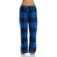 thumbnail image 1 of Just Love Fleece Pajama Pants for Women Sleepwear PJs (Big Plaid - Royal, Large), 1 of 1