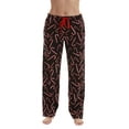 thumbnail image 1 of Just Love Fleece Pajama Pants for Women Sleepwear PJs. (Black - Candy Cane, 3X), 1 of 3