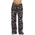 thumbnail image 1 of Just Love Fleece Pajama Pants for Women Sleepwear PJs (Black - Light Up, 3X), 1 of 3