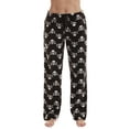 thumbnail image 1 of Just Love Fleece Pajama Pants for Women Sleepwear PJs (Black - Skull and Crossbones, 1X), 1 of 3