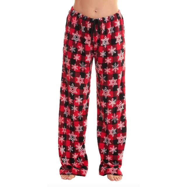 Just Love Fleece Pajama Pants for Women Sleepwear PJs (Buffalo Plaid