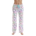 thumbnail image 1 of Just Love Fleece Pajama Pants for Women Sleepwear PJs. (Multi Rainbow, 1X), 1 of 3