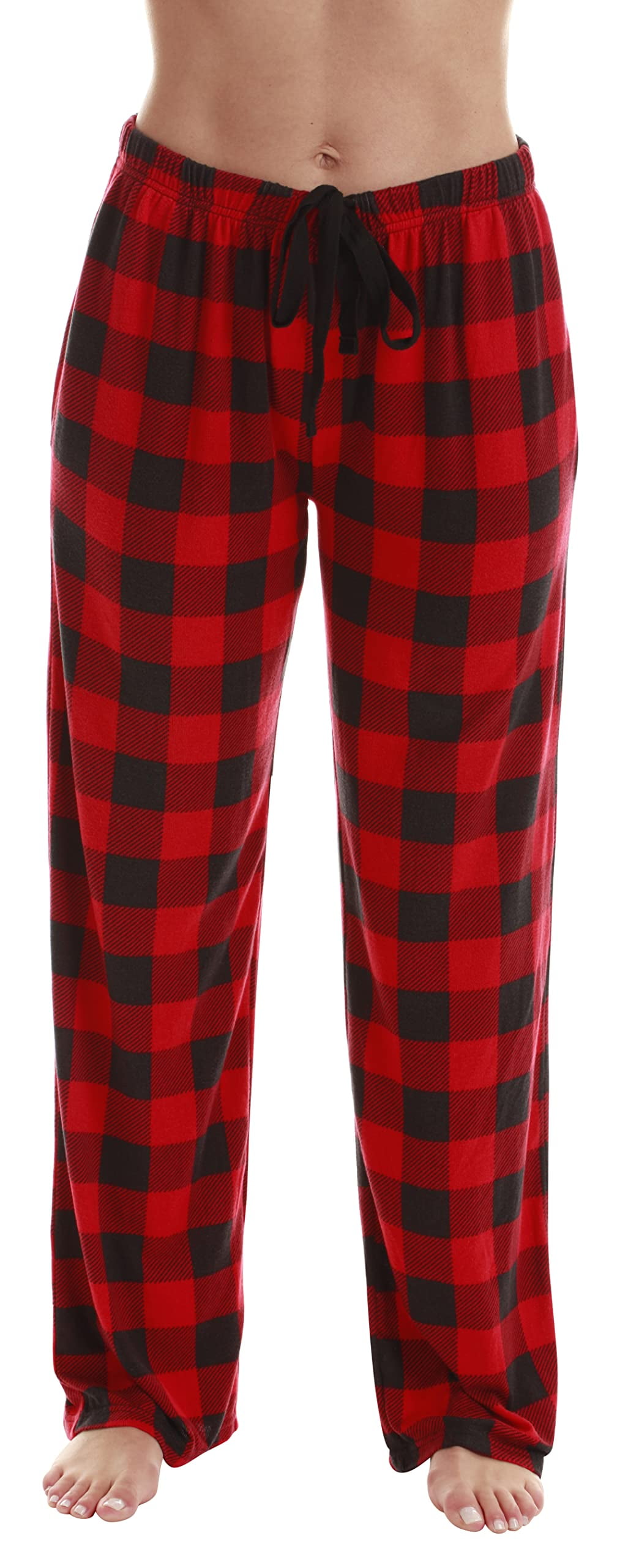 Just Love Fleece Pajama Pants for Women Sleepwear PJs Red Black