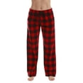 thumbnail image 1 of Just Love Fleece Pajama Pants for Women Sleepwear PJs (Red - Buffalo Plaid, X-Small), 1 of 3