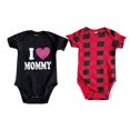 thumbnail image 1 of Just Love Girls Bodysuits (Pack of 2) 1900 (Girls 12 Months, Mommy and Buffalo Plaid), 1 of 1