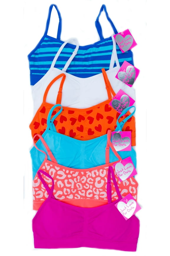Girls Bras (Pack of 6) (6 Pack - Group 2, X-Large / 38A)