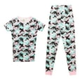 thumbnail image 1 of Just Love Girls Cotton Pajama Sets for Comfortable Sleepwear (White - Camo Short Sleeve With Pant, 7-8 Years), 1 of 3