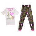 thumbnail image 1 of Just Love Girls Cotton Pajama Sets for Comfortable Sleepwear (White - I Love Sleep, 4), 1 of 1
