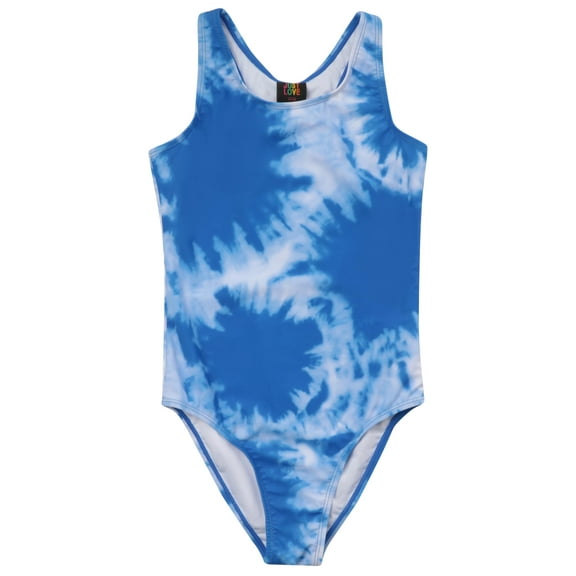 Just Love Girls One Piece Bathing Suits Swimwear for Girl (Royal Tie Dye, 6 Years)