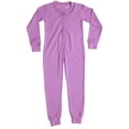 thumbnail image 1 of Just Love Girls Thermal Union Suit - Warm and Comfortable Base Layer for Cold Weather (Lilac, Girls 4), 1 of 1