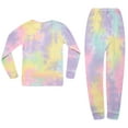 thumbnail image 1 of Just Love Girls Tie Dye Two Piece Thermal Underwear Set (Tie Dye Multi Purple, 6X), 1 of 1