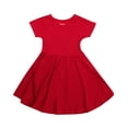 thumbnail image 1 of Just Love Girls Twirl Dress Girls Short Sleeve Twirly Skater Dress Tie Dye (Red, 5-6), 1 of 1