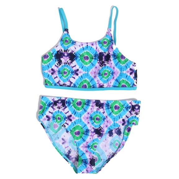 Just Love Girls Two Piece Bathing Suits Swimwear for Girl 86694-10413-7-8 (Tie Dye, Girls 4)