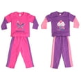thumbnail image 1 of Just Love Girls Two Piece Fleece Set (Pack of 2) 17017-A-3T (Fuchsia - Butterfly and Purple - Cupcake, Girls 12 Months), 1 of 3