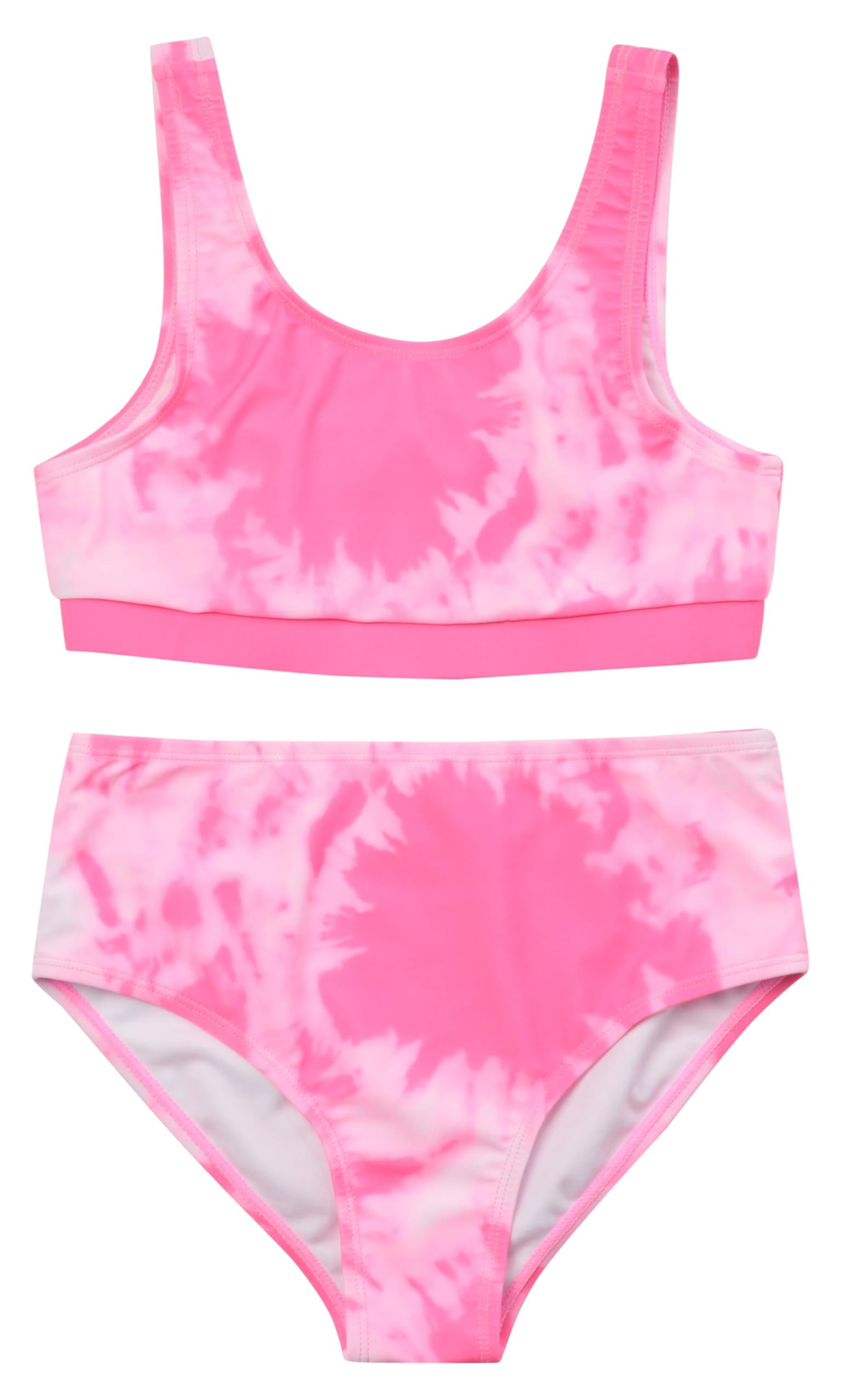 Just Love Girls' UPF 50+ 2-Piece Bikini Swimsuit Set – Neon, Tie