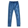 thumbnail image 1 of Just Love Girls Woven Denim Jegging (Light Denim Woven Distressed Jegging, Girls 14), 1 of 1