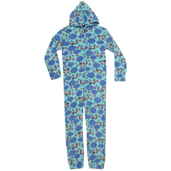 Just Love Jumpsuit for Kids Pajamas 65600-10429-7-8 (Girls 7-8, Blue - Unicorn Sky)