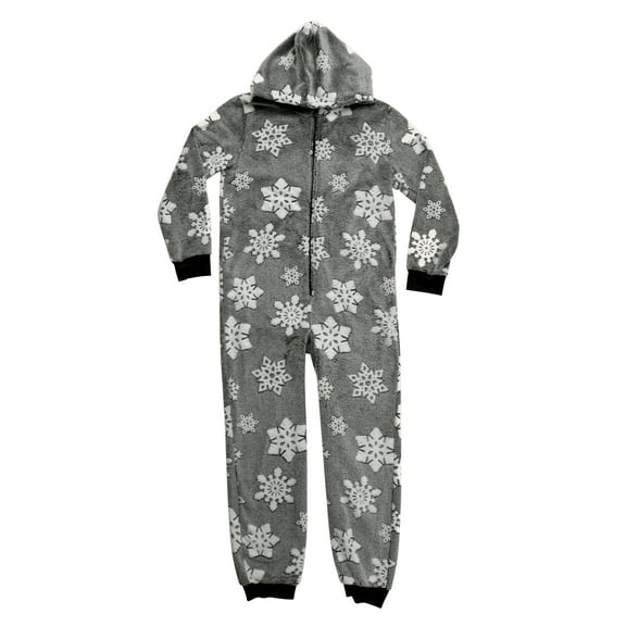 Just Love Jumpsuit for Kids Pajamas 65613-10540-LIL-7-8 (Snowflake - Grey, Girls 10-12)