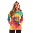 thumbnail image 1 of Just Love Loop Terry Hoodie for Women 6920-10195-RED-2X (Large, Tie Dye Bright Swirl), 1 of 4